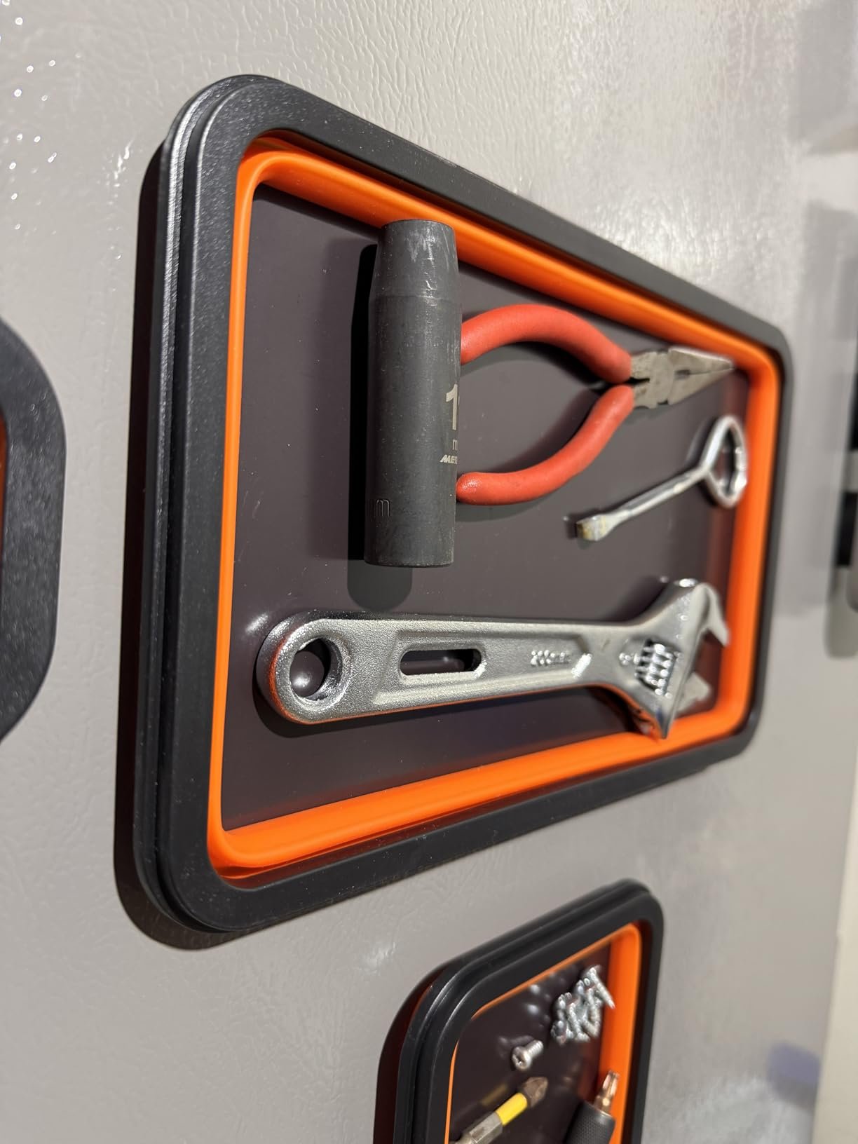 Good useful set of magnetic trays, just not going to replace your metal ones.