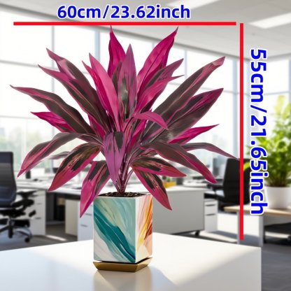 🌿 Artificial Dracaena Plant – Lifelike Indoor Greenery Decor (22 Inch)