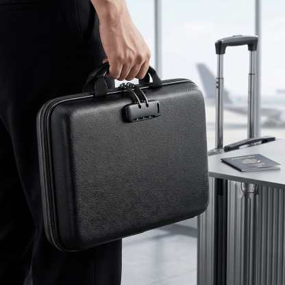 🔐 Hard-Shell Fireproof & Waterproof Document Organizer with Lock