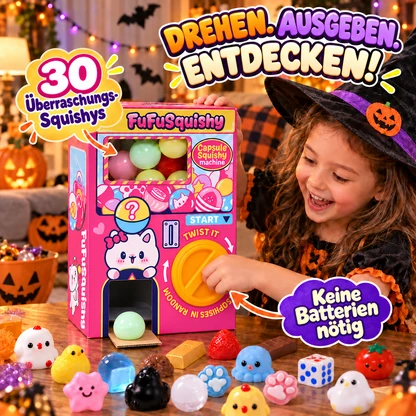 Halloween-Kapselautomat mit weichen Überraschungen – 30-teiliges Set