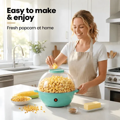 Automatic-Stirring Popcorn Maker – 500 W EU Version