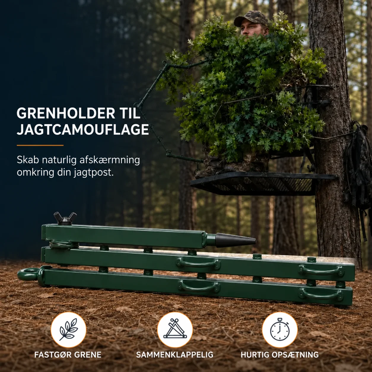 Grenholder til jagtcamouflage