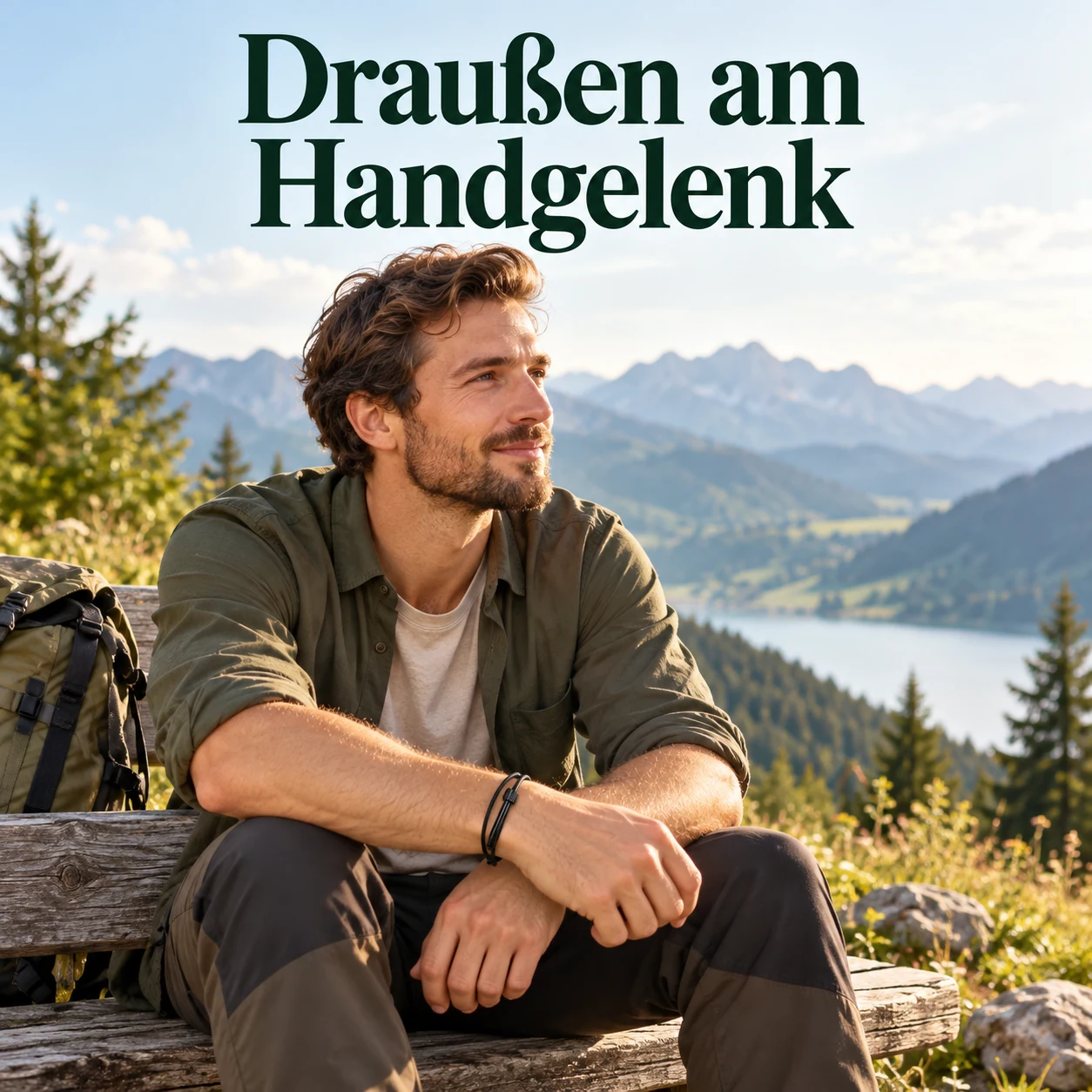 Schwarzes Notfallarmband aus Kordel – 2er-Set