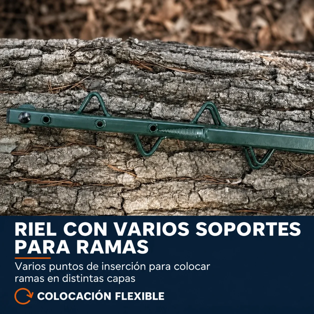 Soporte para ramas de camuflaje de caza