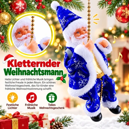 Beweglicher kletternder Weihnachtsmann – musikalische Weihnachtsdekoration