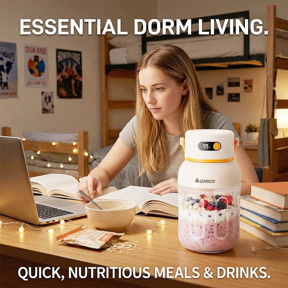 Portable Electric Juicer Cup 🥤 — Enjoy fresh, nutrient-rich smoothies anytime without cords or bulky blenders 🍓