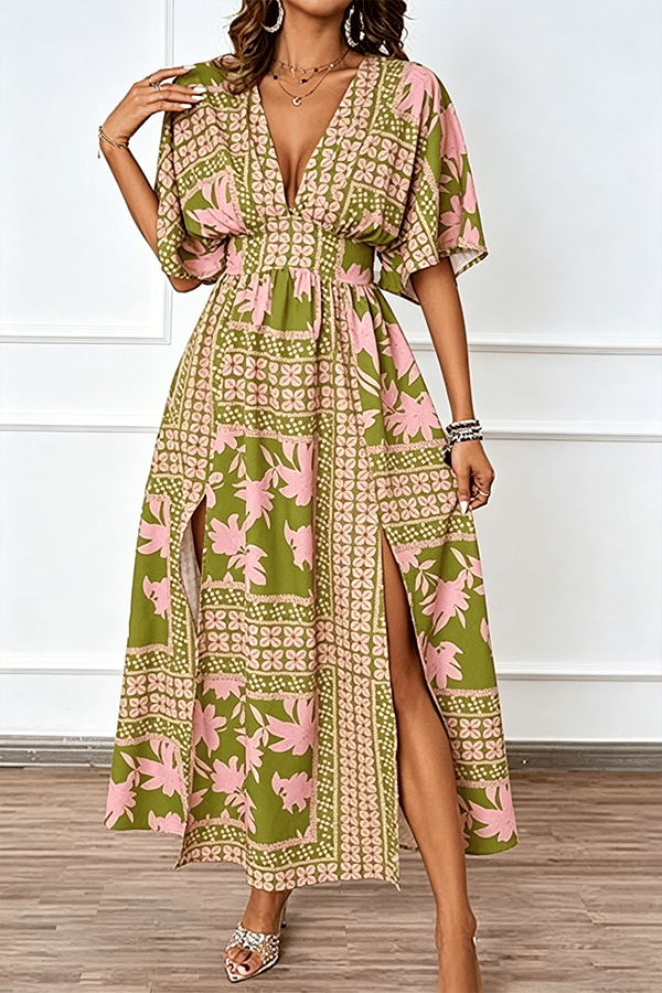 Women's Floral Print Boho Maxi Dress（Buy 2 Free Shipping）