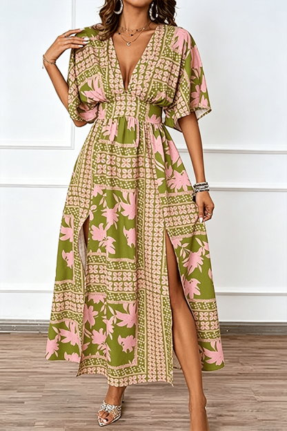Women's Floral Print Boho Maxi Dress（Buy 2 Free Shipping）