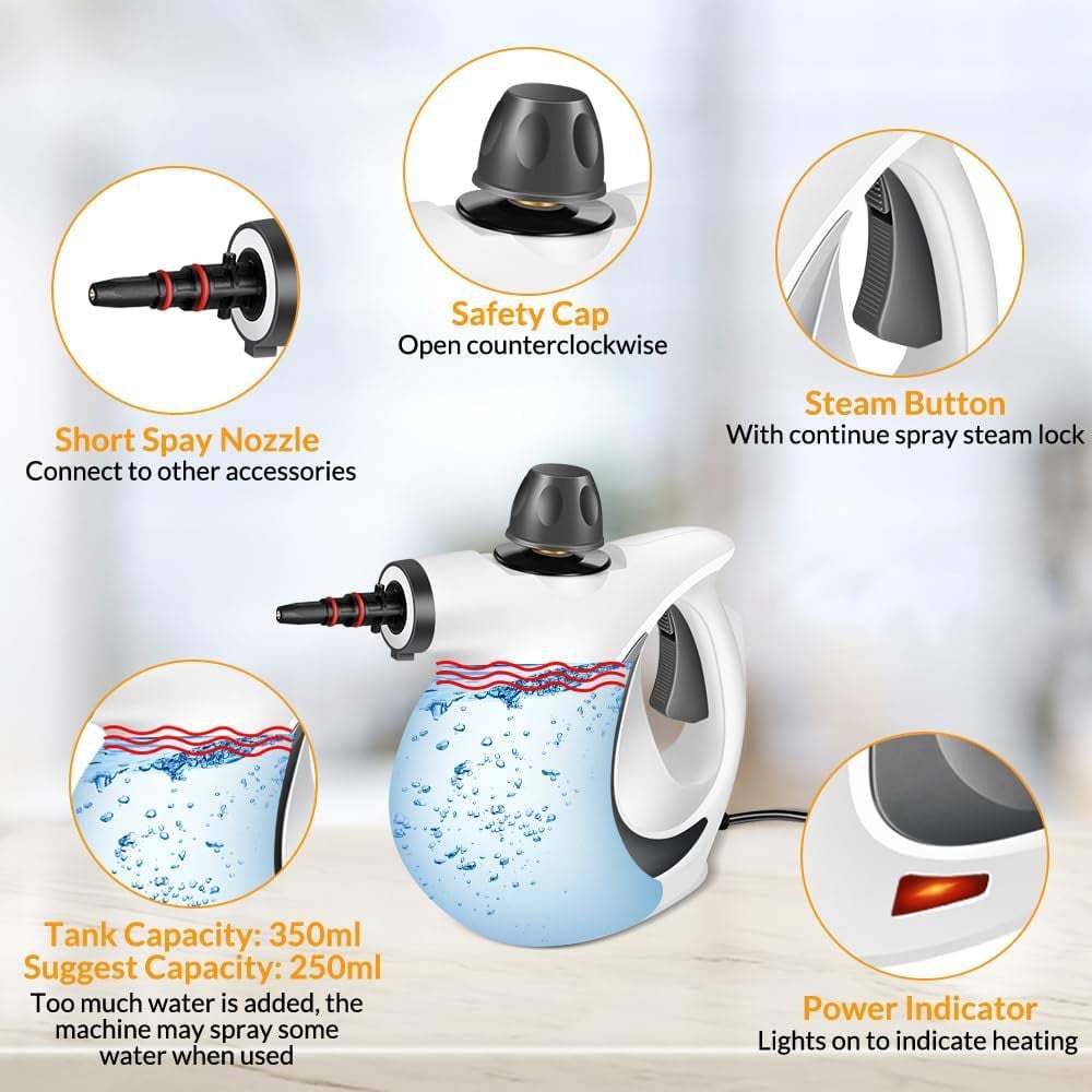🧼 Multi-Surface Natural Steam Cleaner – Chemical-Free Deep Cleaning Power