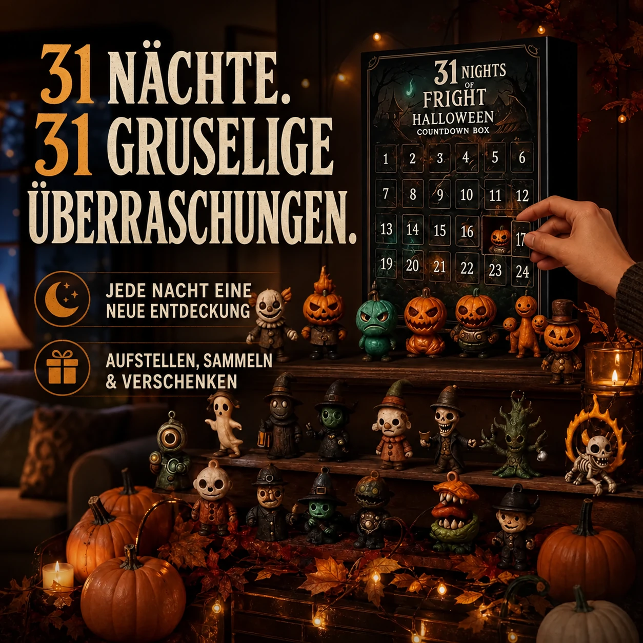 Halloween-Countdown-Box für 31 gruselige Nächte