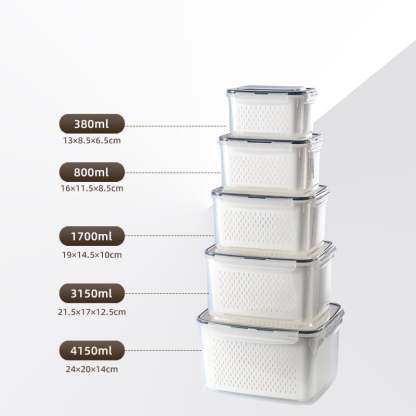 Food Storage Containers for Refrigerator Organization(3-6 PCS)