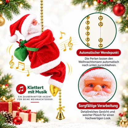 Beweglicher kletternder Weihnachtsmann – musikalische Weihnachtsdekoration