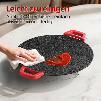 Elektrische Fladenbrot-Grillplatte | Kochen am Tisch zu Weihnachten