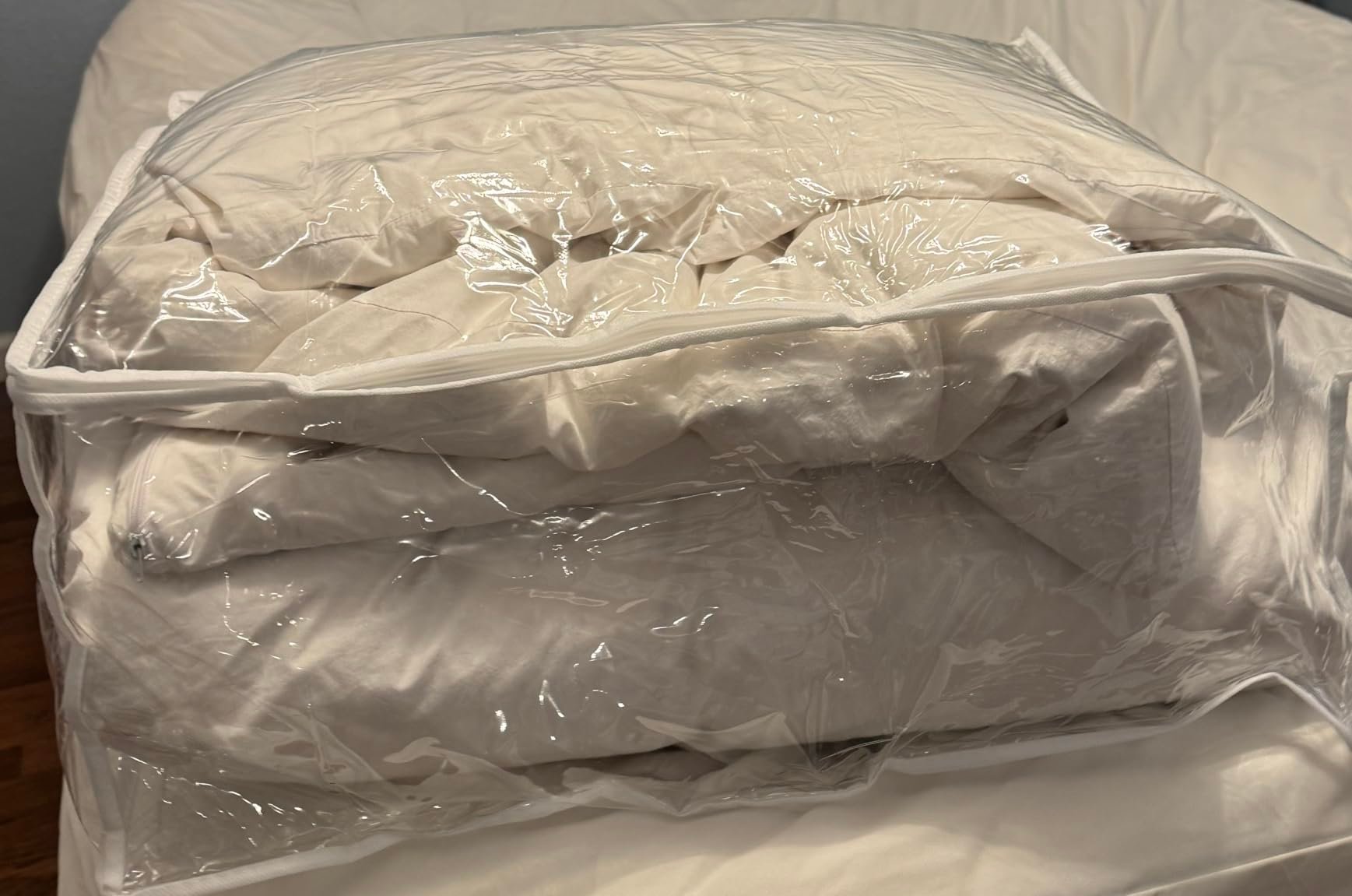 Perfect size to store a queen comforter