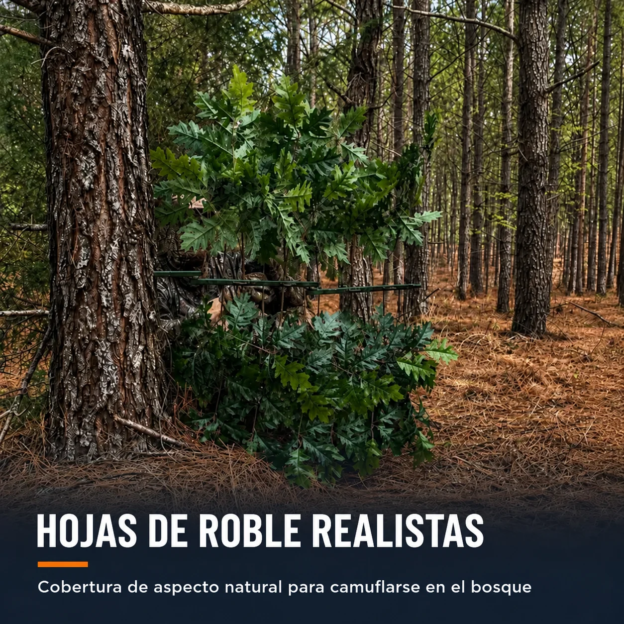 Soporte para ramas de camuflaje de caza