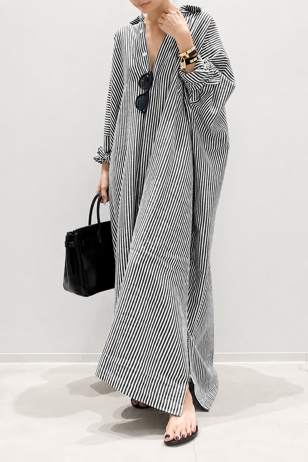 Women's Cotton Stripe Oversized Maxi Dress✨(Buy 2 Free Shipping)