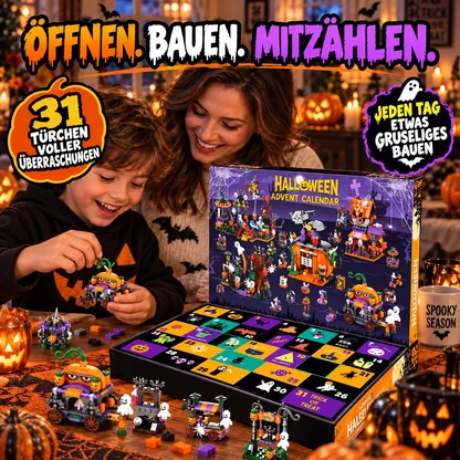 31-Tage-Halloween-Adventskalender mit Bausteinen