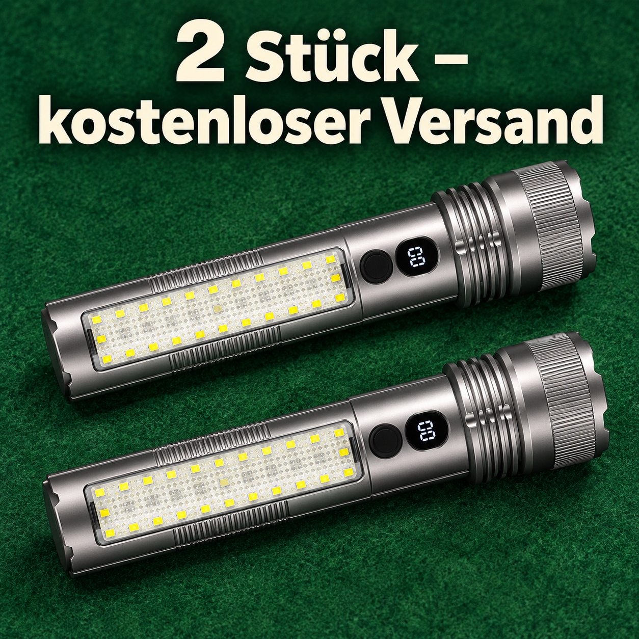 Paket mit genau zwei Taschenlampen
