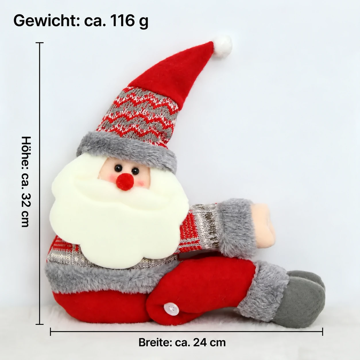Weihnachts-Umarmung: Vorhangraffhalter und Griffdeko