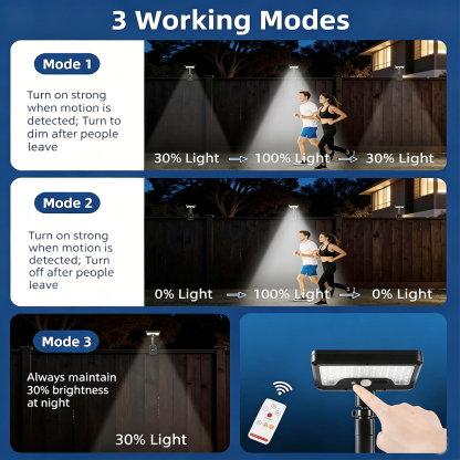 🌞 Outdoor Clip-On Solar Motion Sensor Light