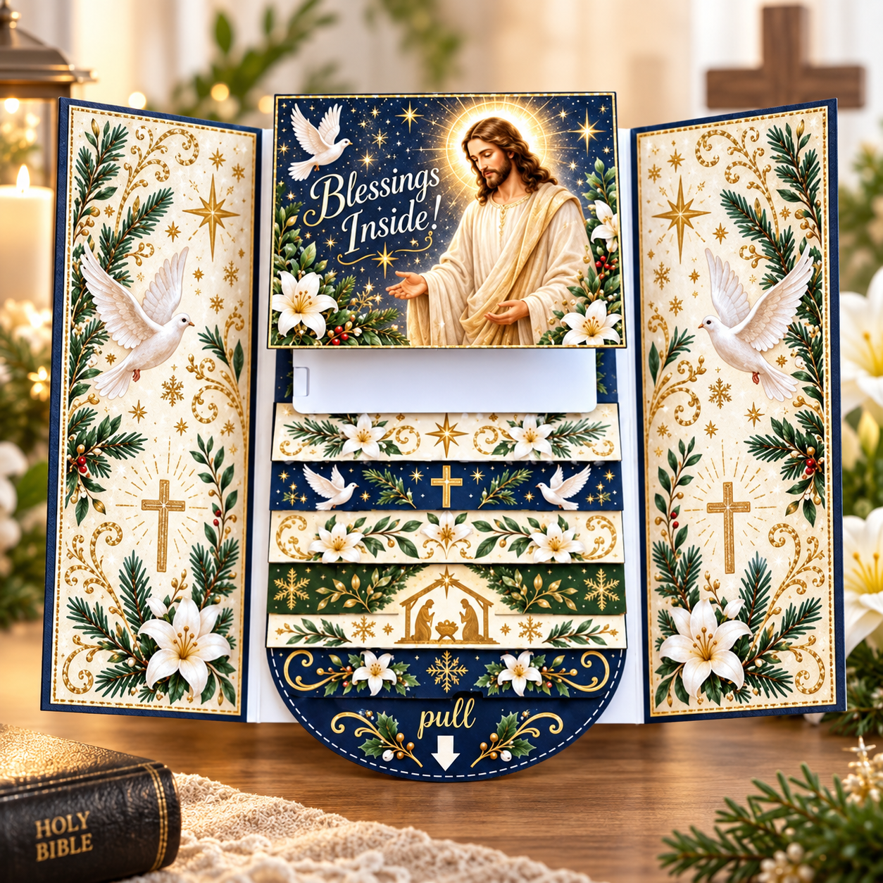 Dove Christmas gift card booklet