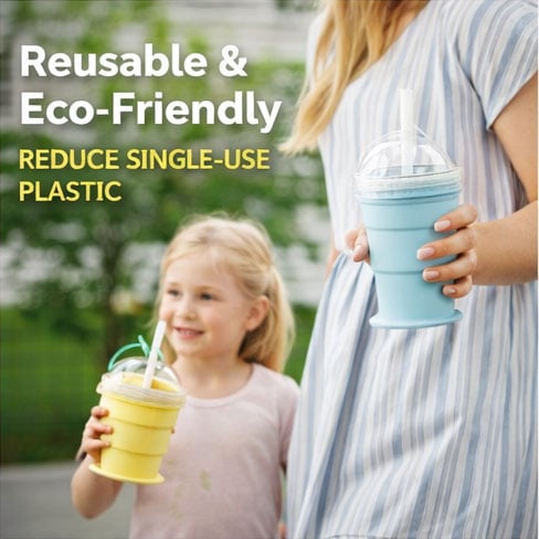 🥤 Portable Collapsible Silicone Cup & Drink Maker