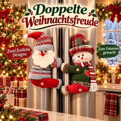 Weihnachts-Umarmung: Vorhangraffhalter und Griffdeko
