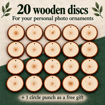 20 wooden discs