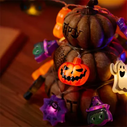 Glowing Halloween Character String Lights