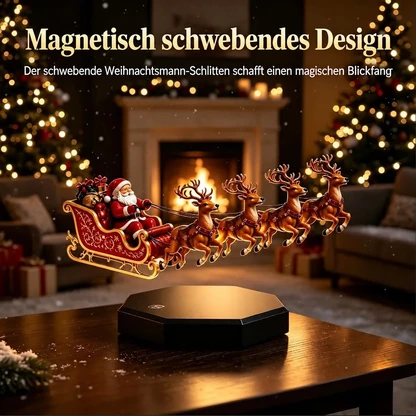 Schwebender Weihnachtsmannschlitten – magnetisch schwebende Weihnachtsdekoration