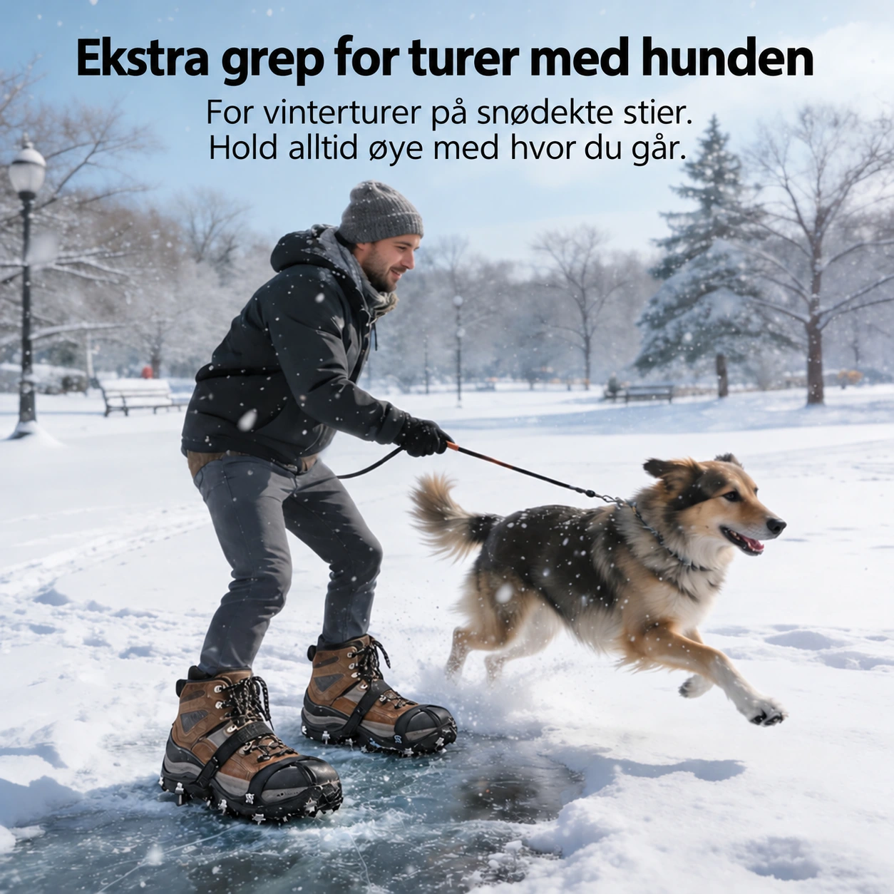 Trekk dem over sko eller støvler