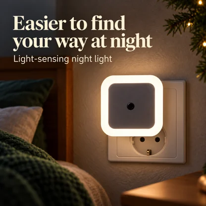 Light-Sensing Plug-In Night Lights – EU Version