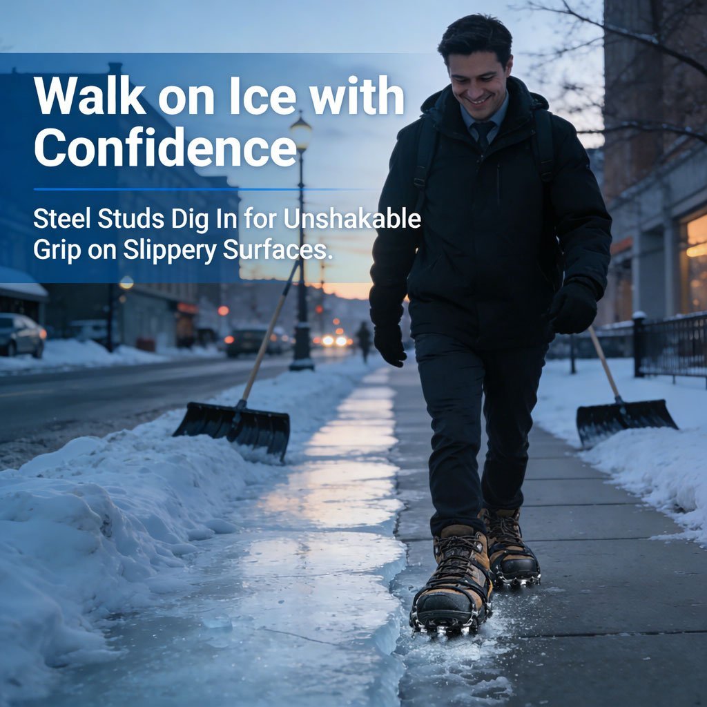 Slip-On Ice Traction Cleats