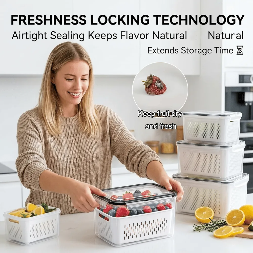 Food Storage Containers for Refrigerator Organization(3-6 PCS)