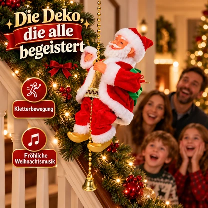 Beweglicher kletternder Weihnachtsmann – musikalische Weihnachtsdekoration