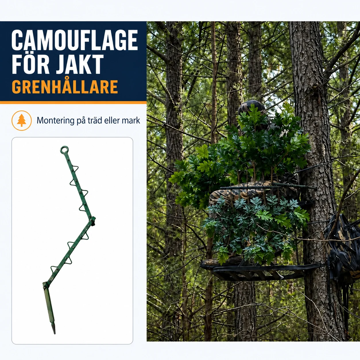 Grenhållare för jaktkamouflage