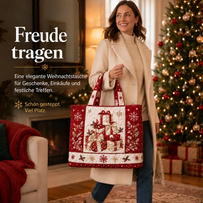 Gesteppte Weihnachtstasche