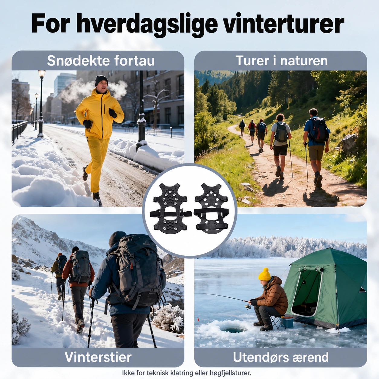 Stålpigger for bedre grep