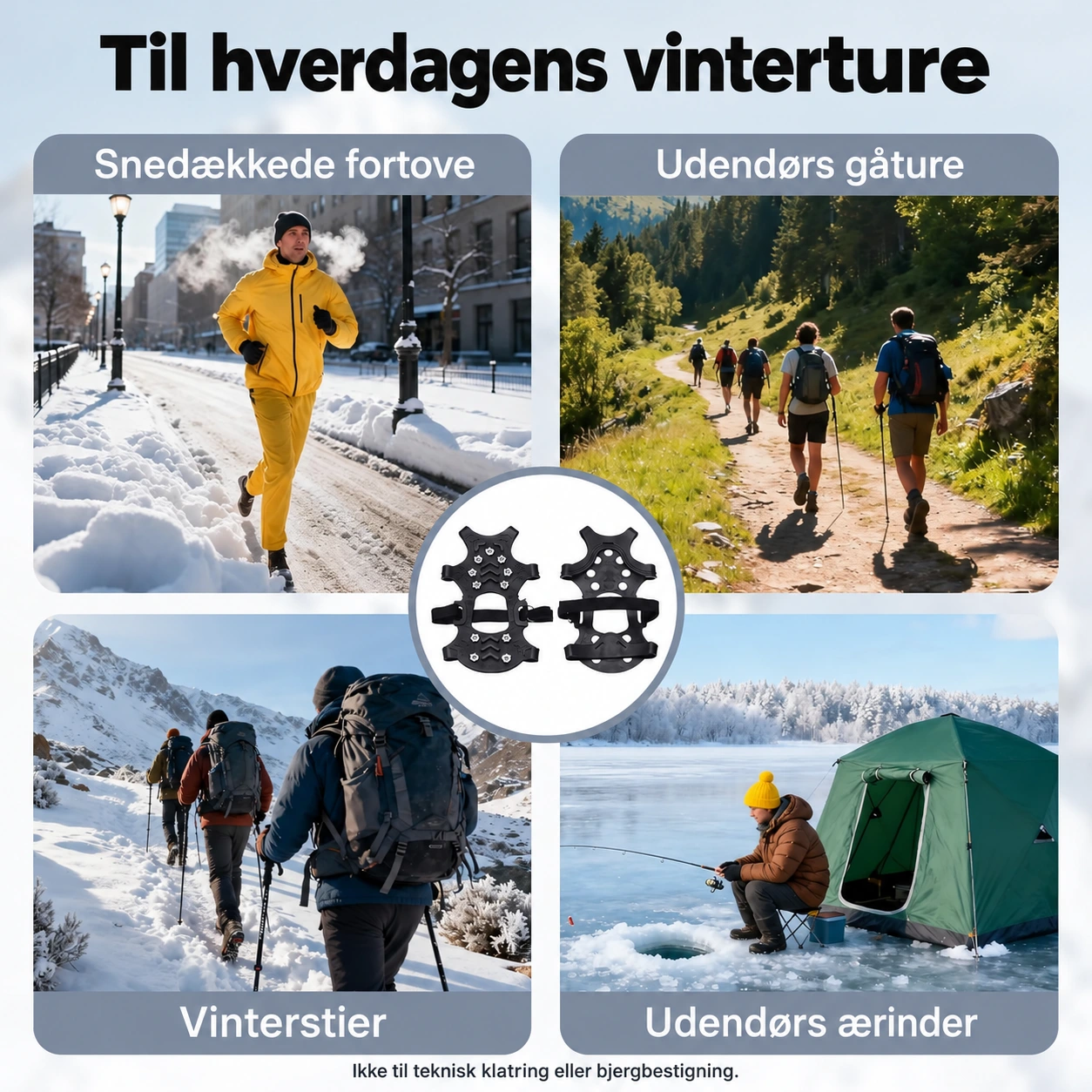 Stålpigge for bedre greb