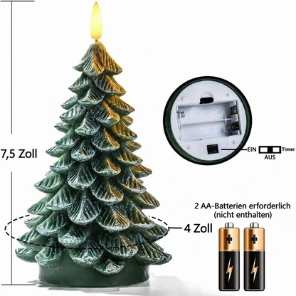 Flammenlose Weihnachtsbaum-LED-Kerze