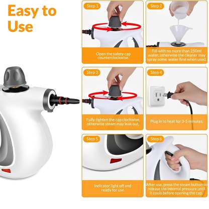 🧼 Multi-Surface Natural Steam Cleaner – Chemical-Free Deep Cleaning Power
