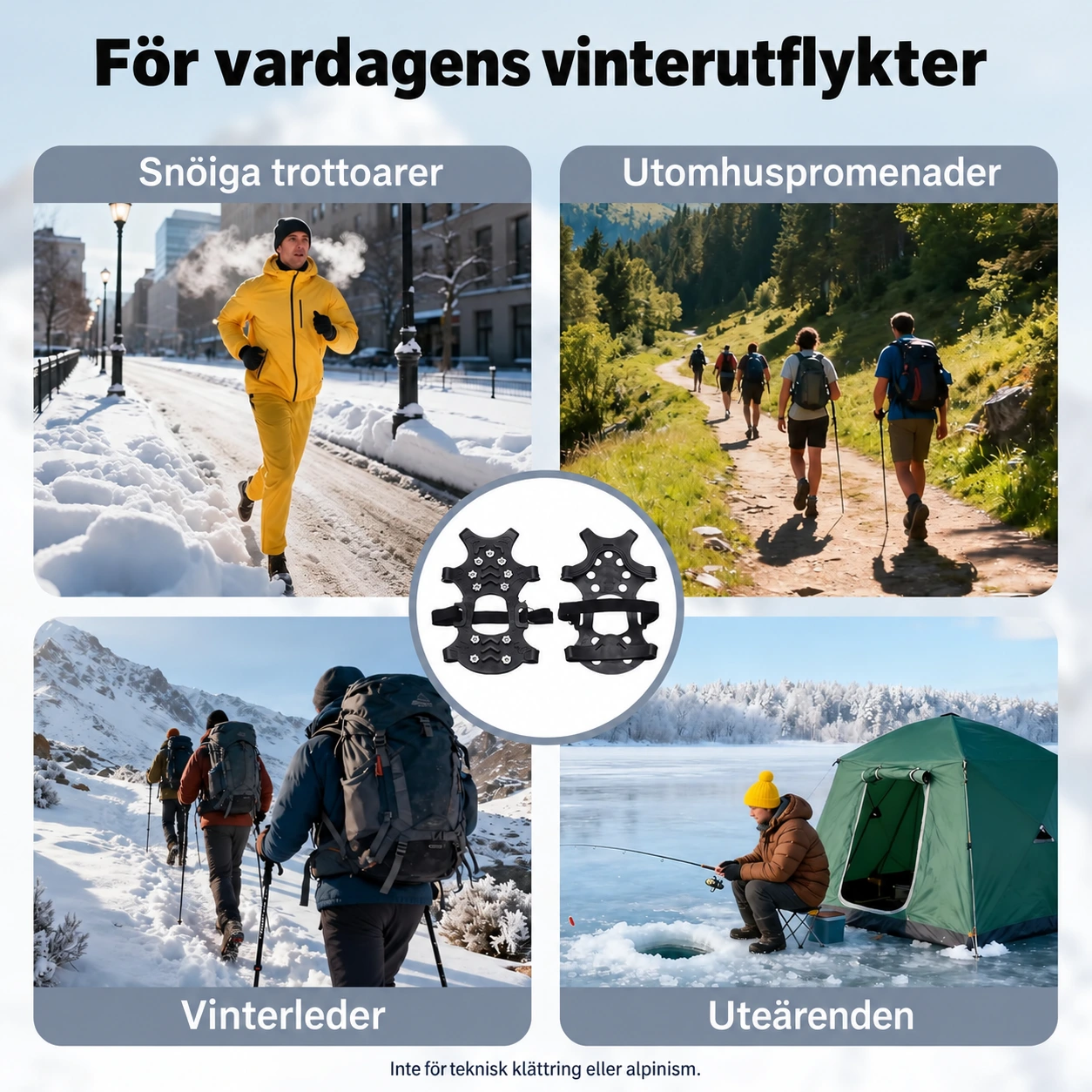 Ståldubbar för bättre grepp