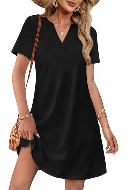 Women’s Casual V-Neck Hawaiian Midi Dress