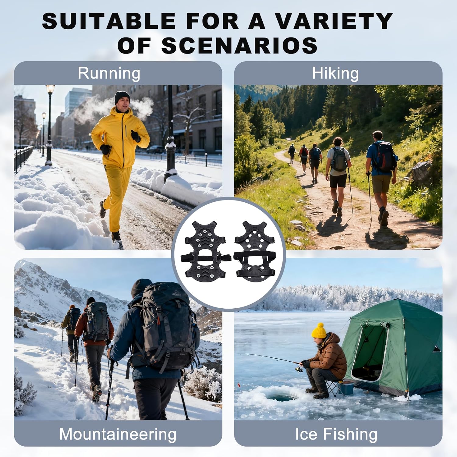 Slip-On Ice Traction Cleats
