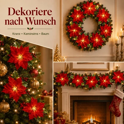 🎄✨ Weihnachtsstern-LED-Lichtergirlande