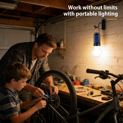 🌞 Solar Tent Camping Light Bulb