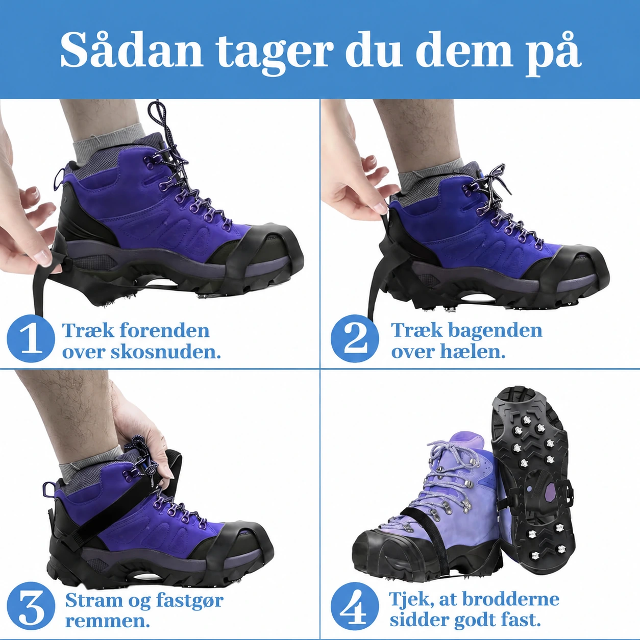 📐 Produktdetaljer og størrelsesguide