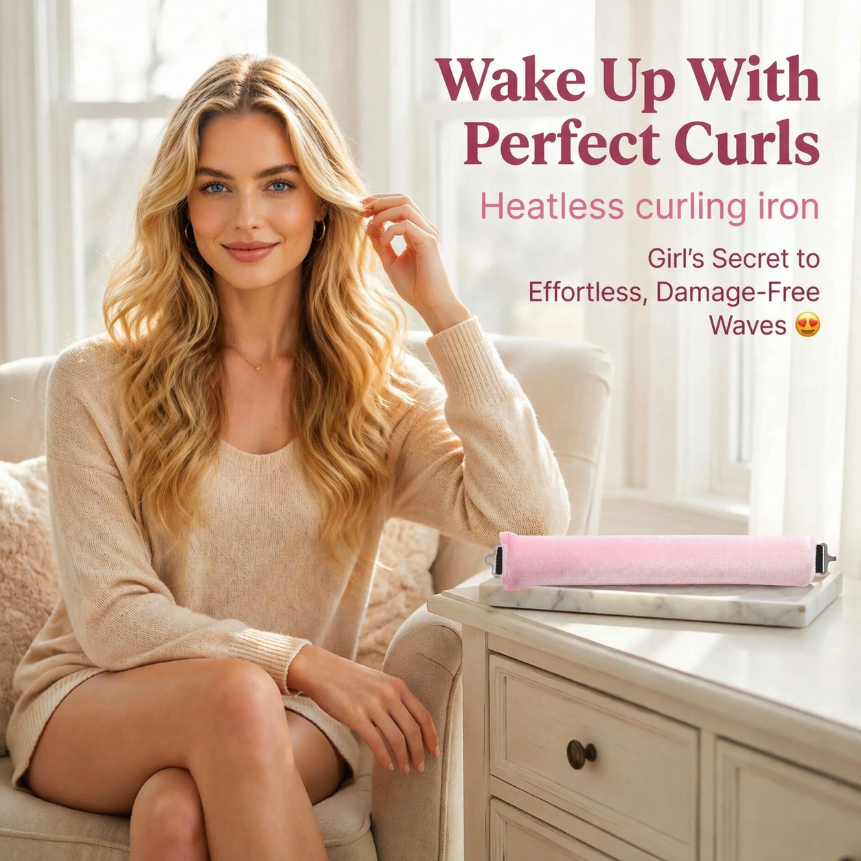 Wake Up to Perfect Curls — Effortless Heatless Styling ✨