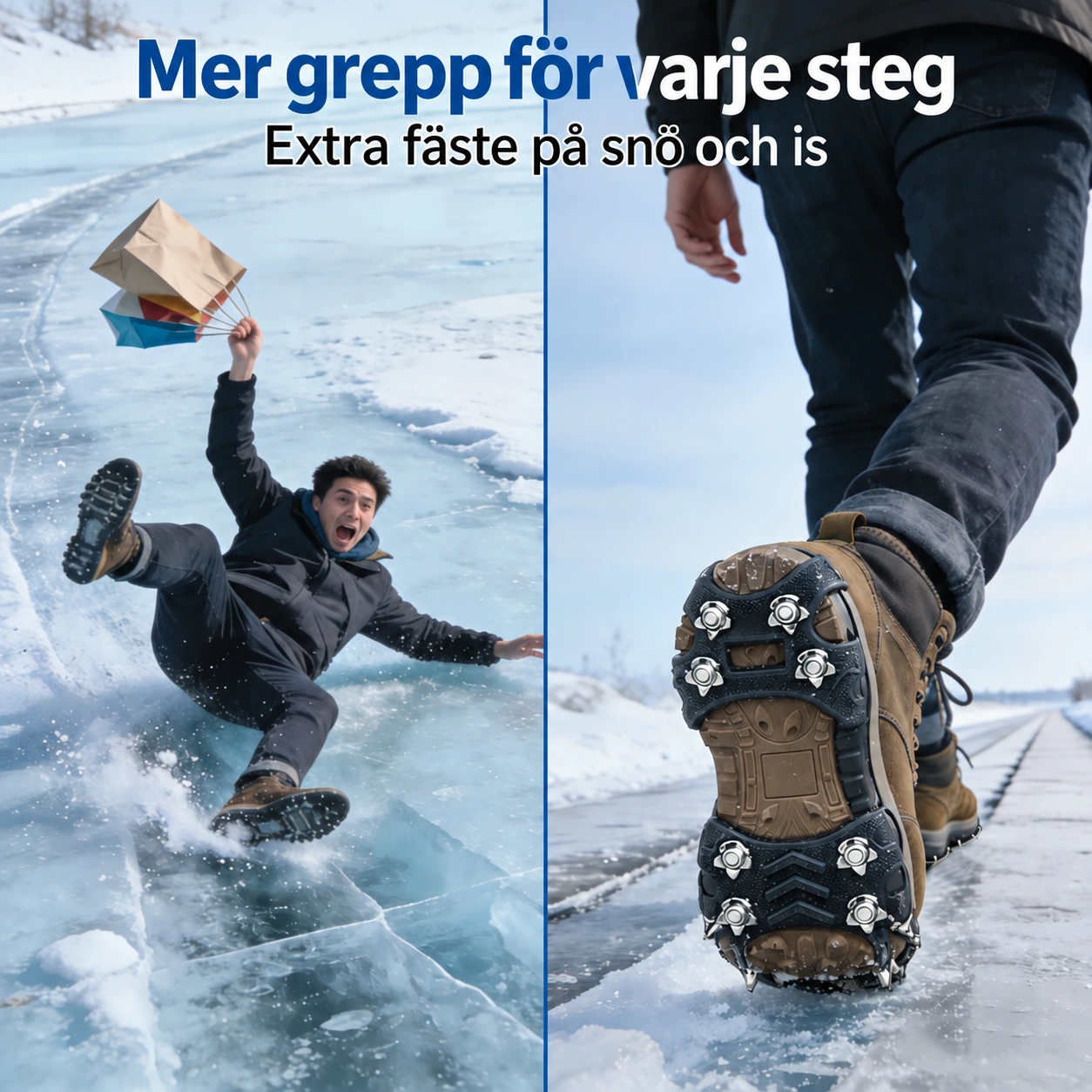 Halkskydd att dra över skorna
