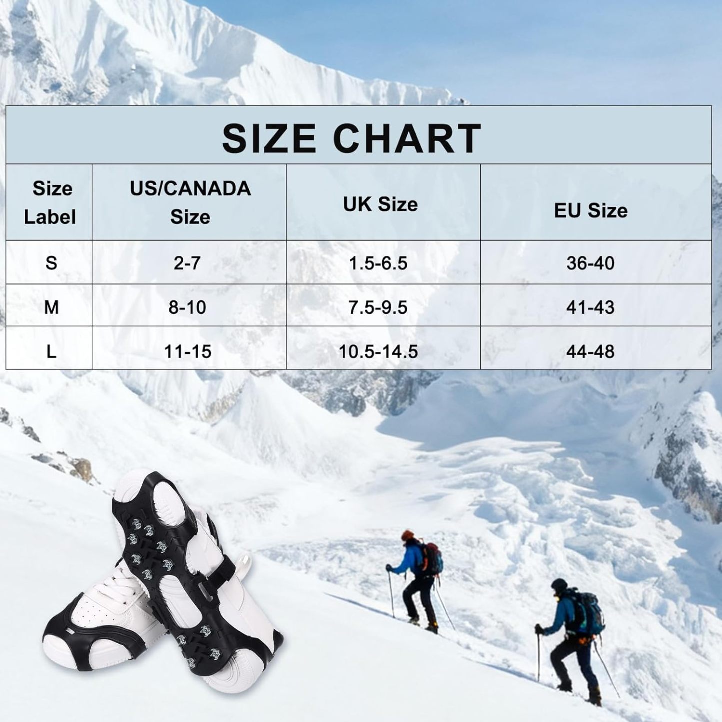 Slip-On Ice Traction Cleats